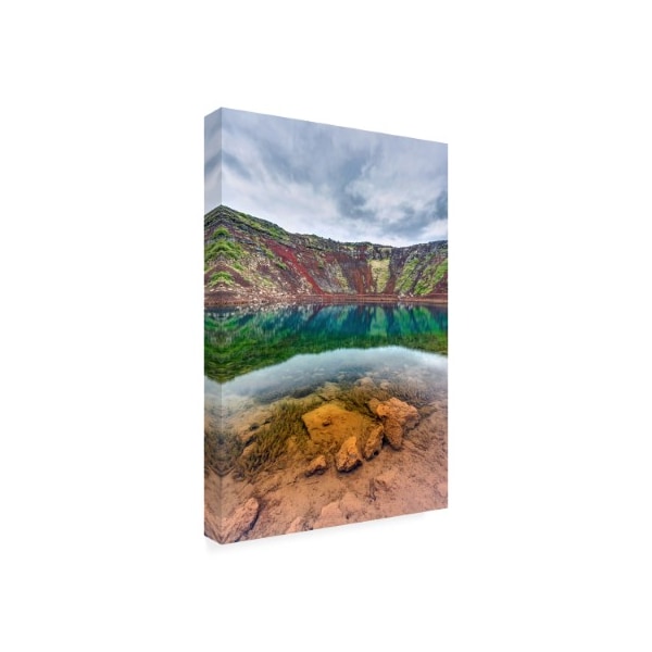 Pierre Leclerc 'Crater Lake Mountains' Canvas Art,16x24